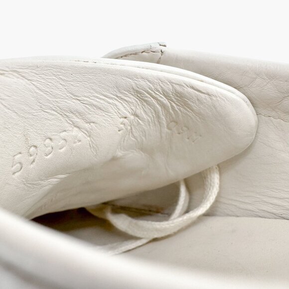Gucci Interlocking GG Ace Sneakers Size 37 US 7 White Leather Low Top Logo Shoe - Picture 13 of 13